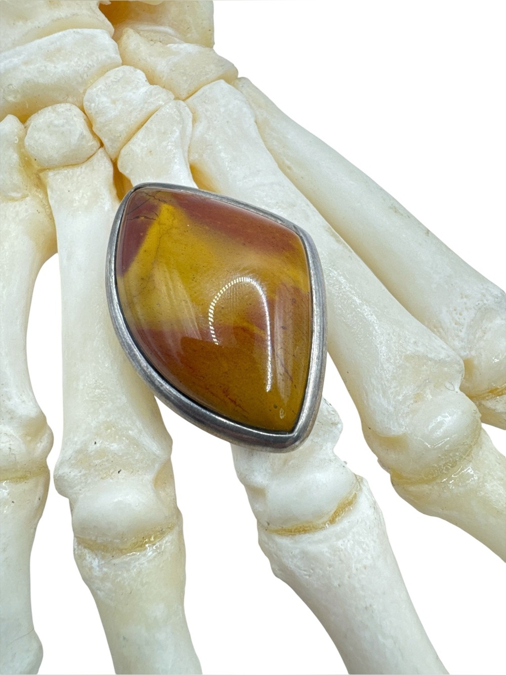 Vintage Sterling Silver Jay King Mine Finds Mookaite Jasper Ring size 6